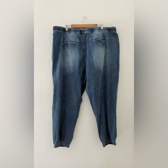 Universal Standard Comfort Denim Drawstring Blue Jean Trouser Size Large 22-24 - Picture 10 of 12